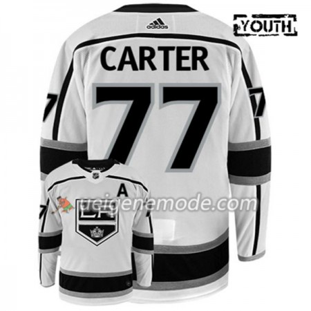 Kinder Eishockey Los Angeles Kings Trikot JEFF CARTER 77 Adidas Weiß Authentic